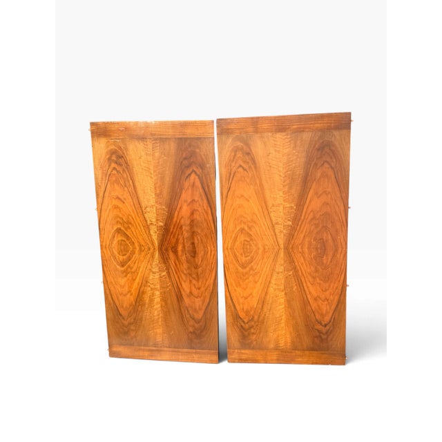 Vintage Baker Furniture Walnut Octagonal Extension Dining Table With Two Leaves For Sale - Image 12 of 12