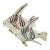 Vintage Italian Handmade Genuine Sterling Silver Enameled Tropical Fish Figurines by Ottaviani of Rome, 1980s Solid 925 Silver Marine Pair For Sale