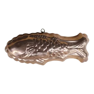 Mid Century Copper Fish Mold