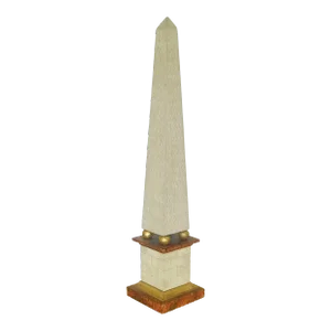 Early 20th Century Neoclassical French Faux Painted Obelisk