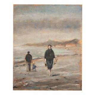 Michelangelo Cupisti, Seaside in Viareggio, Oil Painting, 2003 For Sale