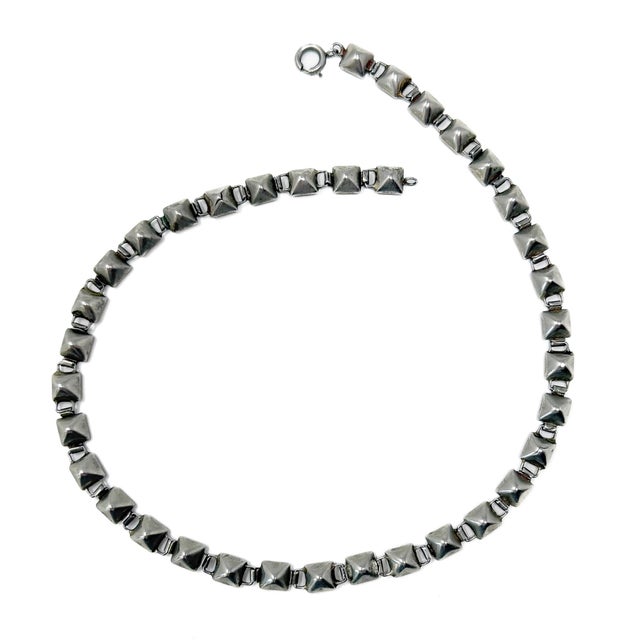 Art Deco Orange Square Cut Paste Choker, 1920s For Sale - Image 9 of 10