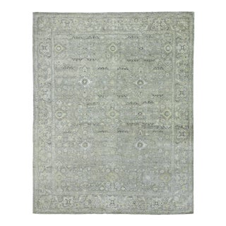 Exquisite Rugs Evie Hand Knotted Wool Gray & Multi - 10'x14' For Sale