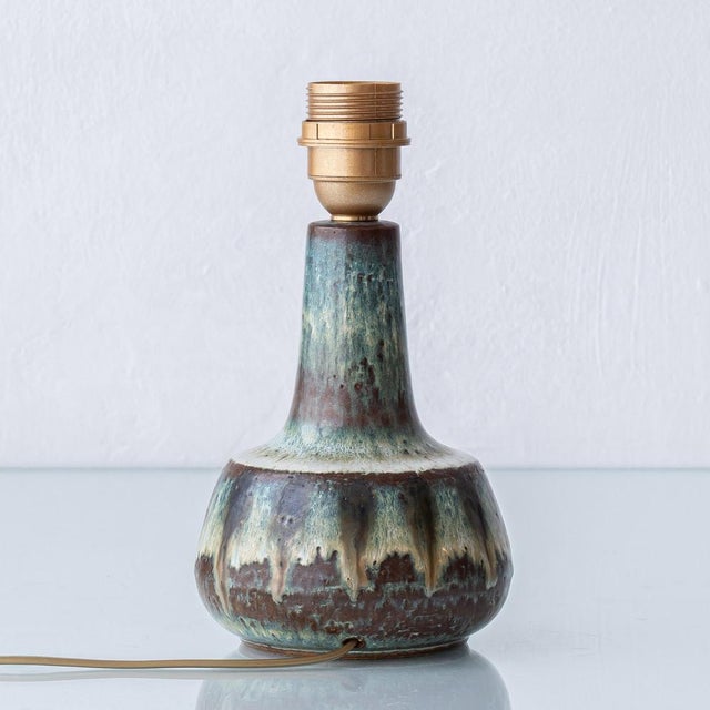 Table Lamps in Organic Modern Glazed Stoneware from Søholm, 1960s, Set of 2 For Sale - Image 6 of 14