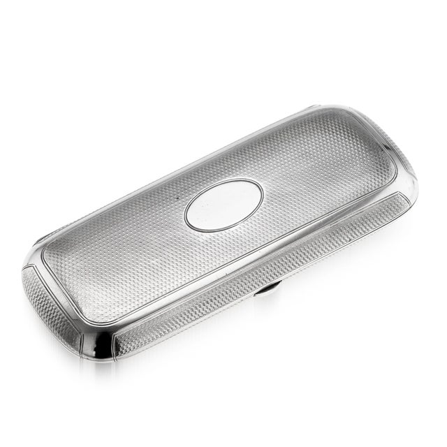 Antique 19th Century Victorian Silver Cigar Case from Henry William Dee, 1877 For Sale - Image 15 of 15