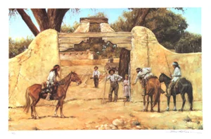 Dan Bodelson, the Warning, Lithograph