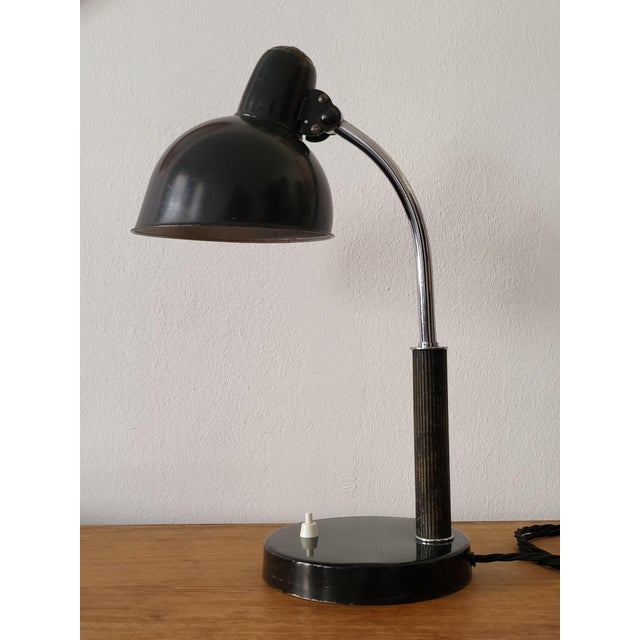 Christian Dell Bauhaus Desk Lamp by Christian Dell for Kaiser Idell, Germany, 1930s For Sale - Image 4 of 14