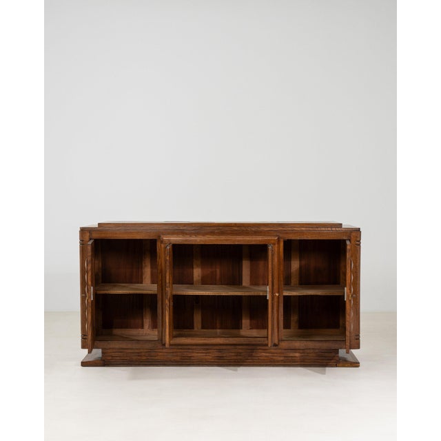 19th Century France Art Deco Tan Wood Credenzas & Sideboards For Sale - Image 4 of 11