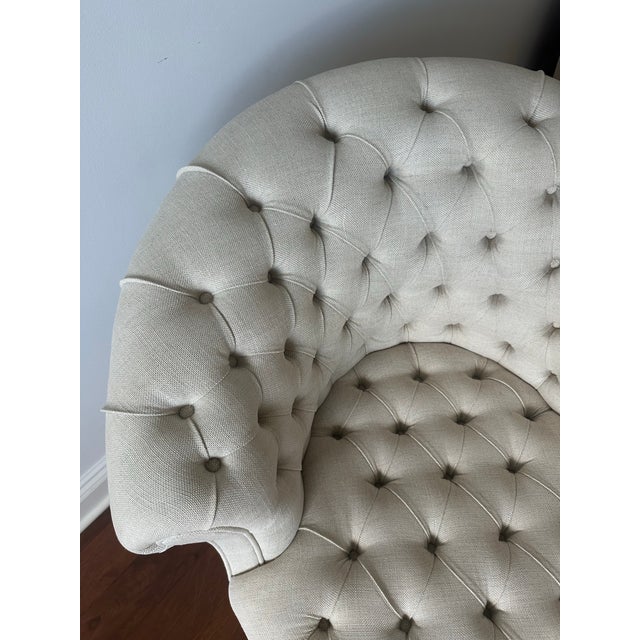 Metal George Smith Airdrie Buttoned Chair For Sale - Image 7 of 12
