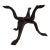 Hand‑Carved Hardwood Interlocking Serpent Tripod Stand For Sale