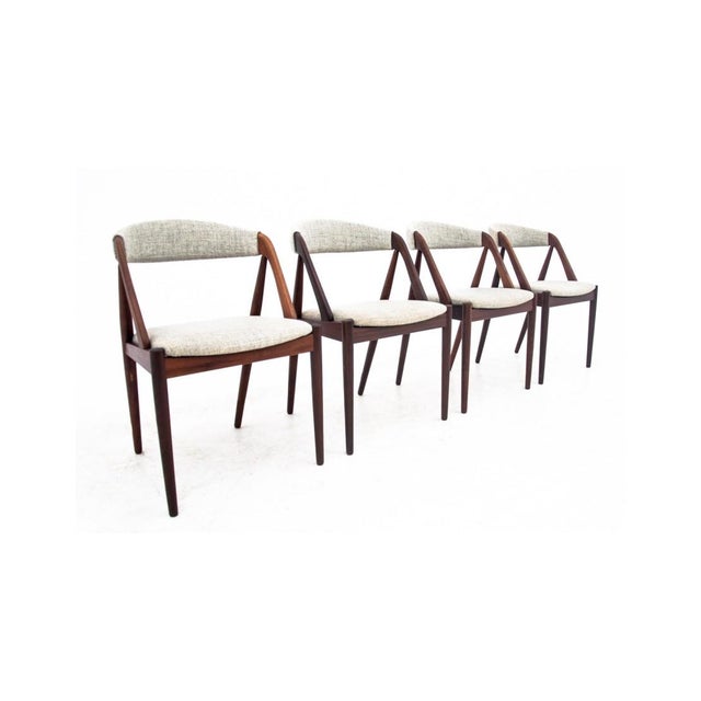 Mid-Century Modern Danish Model 31 Chairs by Kai Kristiansen, 1960s, Set of 4 For Sale - Image 3 of 12