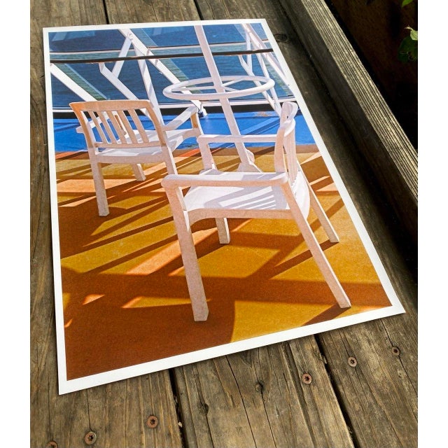 Mid-Century Modern Kaleidoscope Chairs III Contemporary Photograph For Sale - Image 3 of 9
