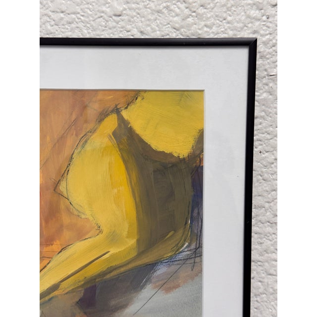 2000 - 2009 Artist Signed "Roots" Acrylic Painting Framed, Circa 2003 For Sale - Image 5 of 12