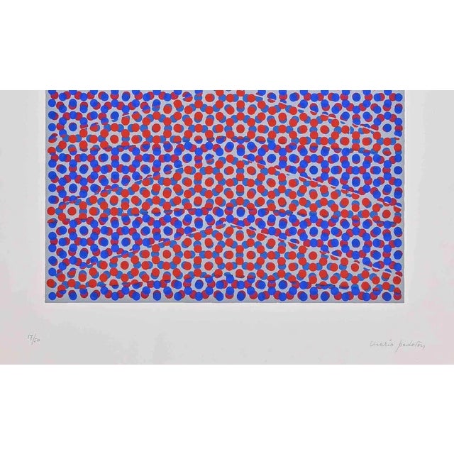 Abstract composition is a beautiful colored screen print realized by Mario Padovan in 1971. Hand-signed in pencil on the...