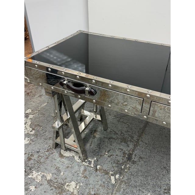 Z Gallerie Flight Desk For Sale - Image 11 of 12