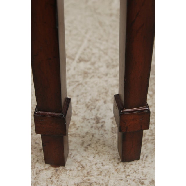Maitland Smith Flame Mahogany Nesting Stack Tables For Sale - Image 15 of 16