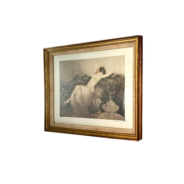 Art Deco Louis Icart Print Rest Time Lithograph Vintage French Art Revival Deco For Sale - Image 3 of 7
