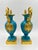 Antique Charles X French Vases in Blue Opaline and Gilded Bronze, Set of 2 For Sale - Image 6 of 13