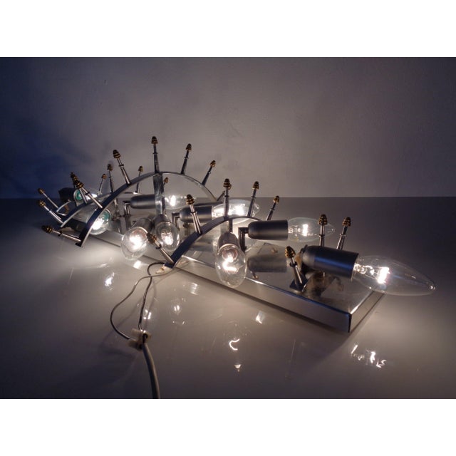 Large Crystal Glass Flush Mount from Kinkeldey, Germany, 1970s For Sale - Image 11 of 18