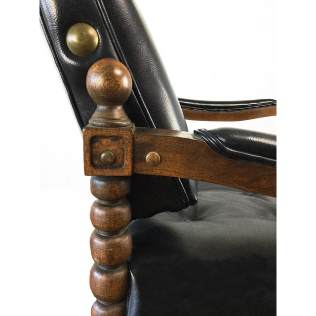 Mid Century Extra Large Stud Lounge Chair For Sale In San Francisco - Image 6 of 9