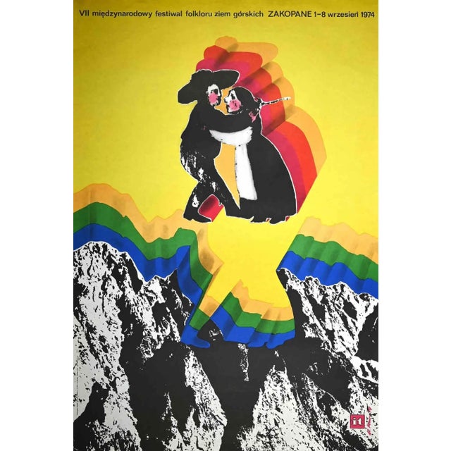 Zakopane Folklore Festival is a vintage offset poster realized in 1974. The artwork was realized on the occasion of the...