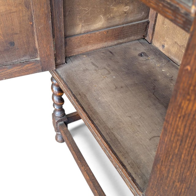 Antique Jacobean Revival Mirrored Buffet With Barley Twist For Sale - Image 18 of 18