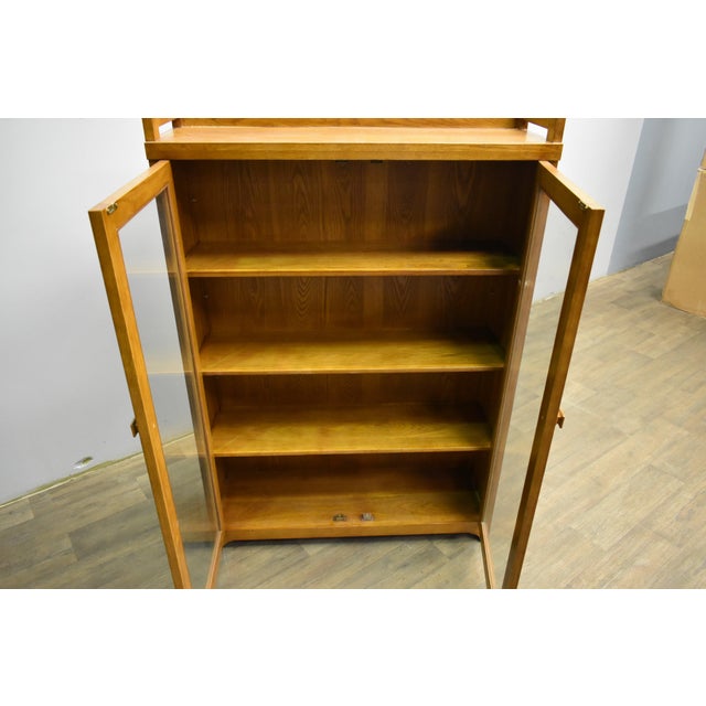 Mission Bookcase / Curio Cabinet - Michael's Cherry (Mc1) For Sale - Image 9 of 11
