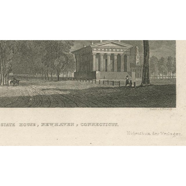 Joseph Meyer and Hermann Meyer, Yale College and State House New Haven Connecticut, 1850, Engraving For Sale - Image 6 of 10