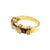 18k Yellow Gold Ruby & Diamond Ring, Size 6 For Sale - Image 4 of 4