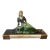 A 1930s Art Deco Spelter and Marble French Statue of a Woman and a Pheasant For Sale