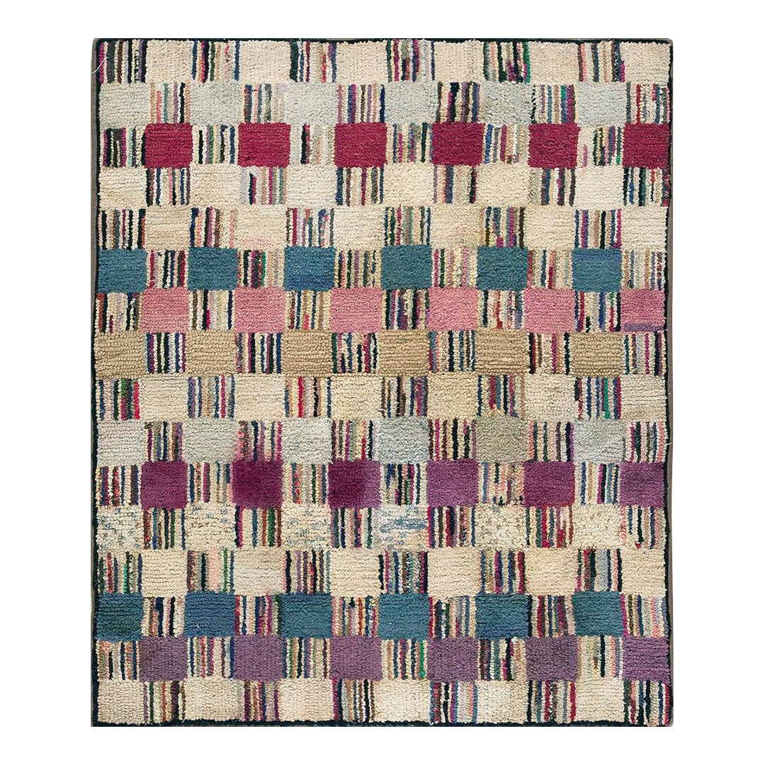 Wonderful Multi Color With Unique Symmetrical Design Antique American ...