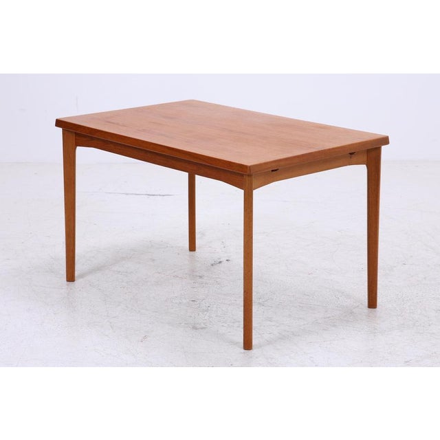 Vintage Teak Dining Table by Burchardt-Nielsen | Mid-Century Extendable Table Danish Design, 1960s For Sale - Image 14 of 15
