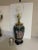 Dark Green Vintage Chinoiserie Floral Green Table Lamp For Sale - Image 8 of 8