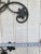 Black Wrought Iron Floral Garden Wall Decor For Sale - Image 8 of 11
