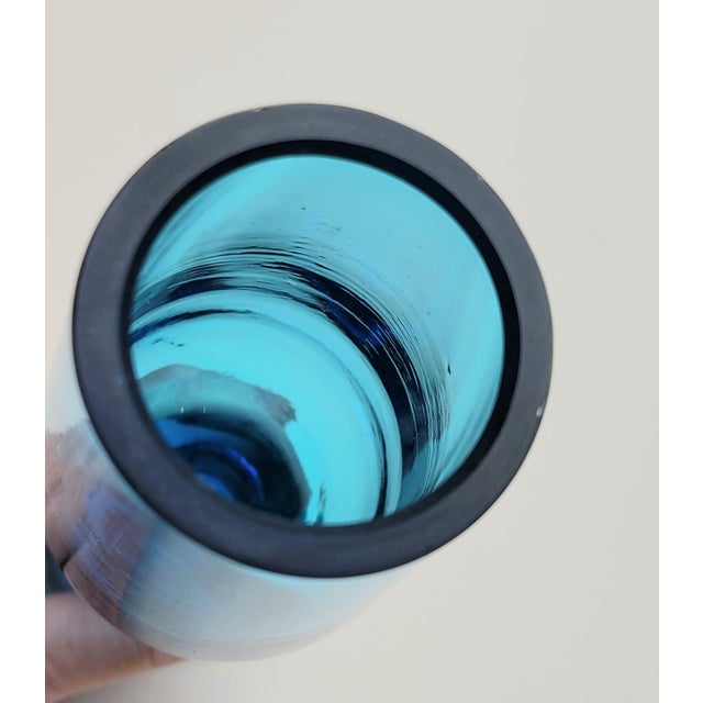 1960s Mid Century Blenko Art Glass Lighter For Sale - Image 5 of 16