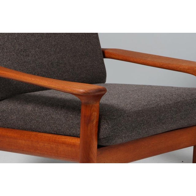 Vintage Lounge Chairs in Teak by Juul Kristensen, Denmark, 1960s, Set of 2 For Sale - Image 6 of 9