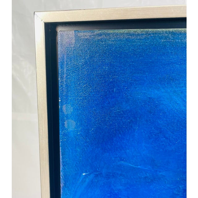 1990s Large Abstract Color Field Oil Painting by H. Scott, Framed For Sale - Image 9 of 18