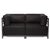 Kenneth Ludwig Chicago Axis Corner Chair Atlantis Black Titanium Frame For Sale - Image 4 of 7