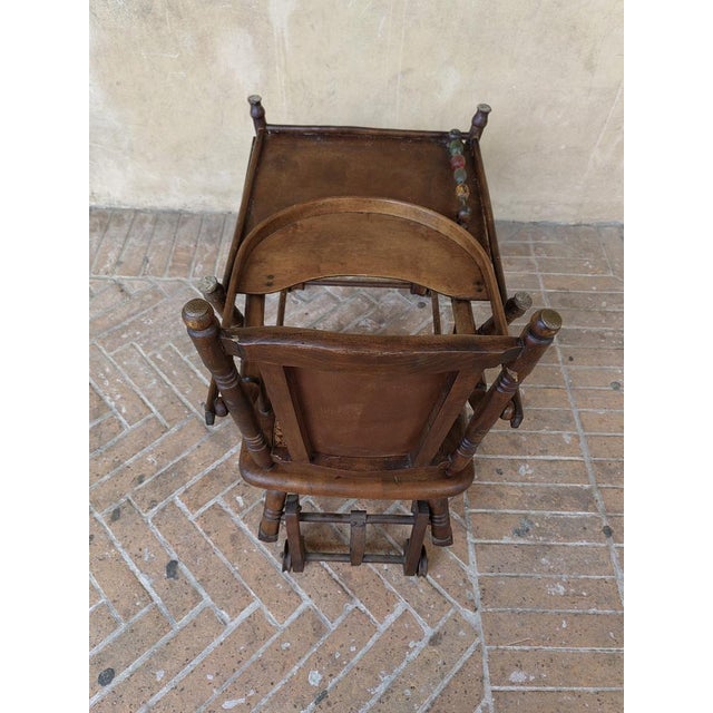 French Children's Chair in Walnut, Late 1800s For Sale - Image 11 of 18