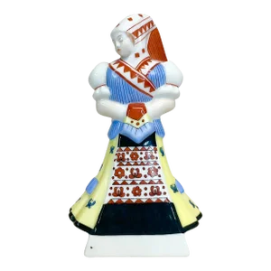 Vintage Herend Porcelain Hungarian Folk Dancer Figurine in Native Attire