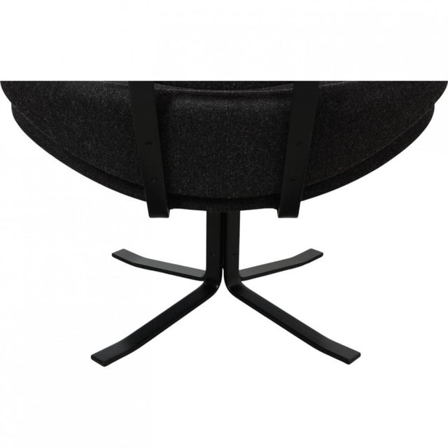 Corna Chair in Gray Hallingdal Fabric by Erik Jørgensen For Sale - Image 13 of 18