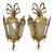 1930s Spanish Brass Lantern Wall Sconces - a Pair For Sale