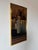 Mid-Century Modern 1970s Vintage Franco Modernist Cityscape Acrylic on Canvas Painting – Gold Aluminum Frame For Sale - Image 3 of 11