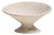 1960-1969 France Weathered Antique White Painted Flared Bowl Planter For Sale