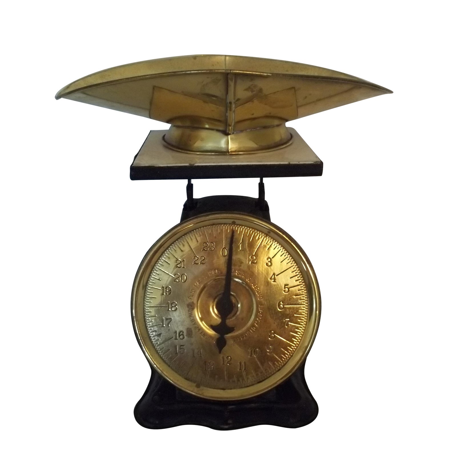 Antique Brass American Kitchen Scales Chairish