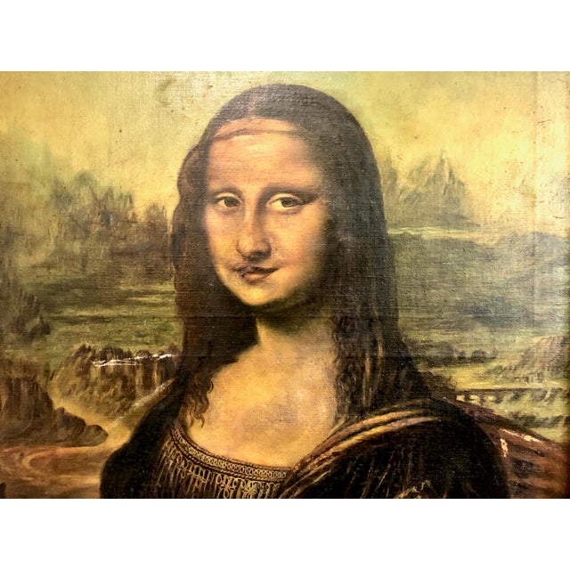 Army Green A Tribute to Leonardo’s “Mona Lisa” For Sale - Image 8 of 12
