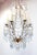 Italian Waterfall Chandelier in Gold-Plated Metal with Blue Crystals, 1960s For Sale - Image 11 of 14