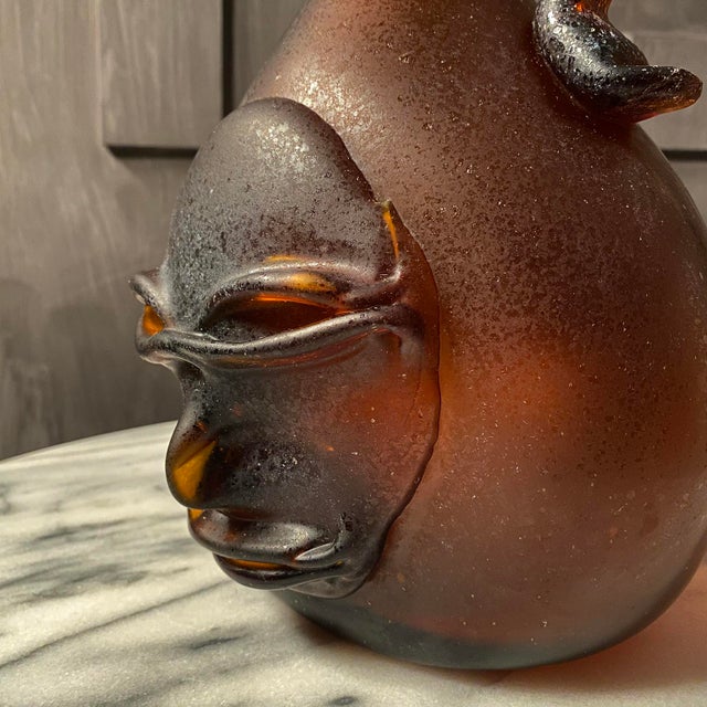 20th Century Italian Art Glass Face Vase For Sale - Image 10 of 18