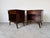 1940’s Art Deco Solid Mahogany Nightstands With Drawer & Open Shelf – A Pair For Sale - Image 4 of 18