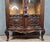 Louis XV Style Curved Bookcase in Walnut For Sale - Image 3 of 9